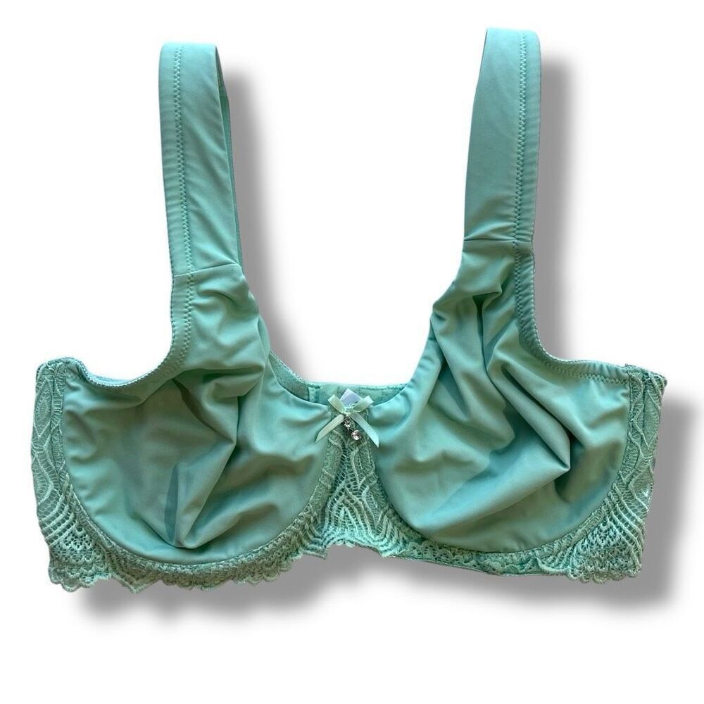Curve Muse Women's Underwired Lace Bra Size 40DDD Lightly Padded